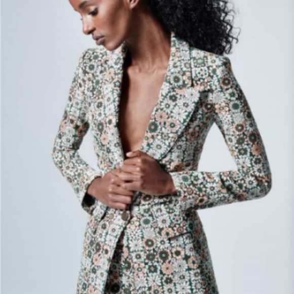 SMYTHE Lounge Blazing in Graphic Floral, Size 2 - Picture 2 of 13